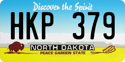ND license plate HKP379