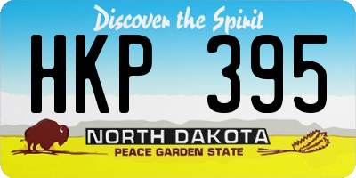 ND license plate HKP395