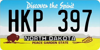 ND license plate HKP397