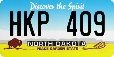 ND license plate HKP409