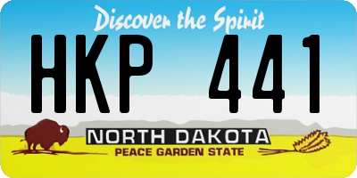 ND license plate HKP441