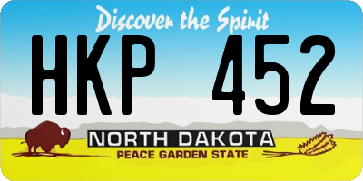 ND license plate HKP452