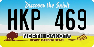 ND license plate HKP469