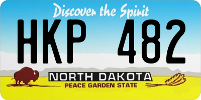 ND license plate HKP482