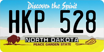 ND license plate HKP528