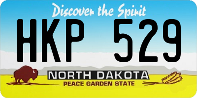 ND license plate HKP529