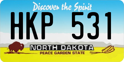 ND license plate HKP531