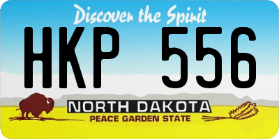 ND license plate HKP556