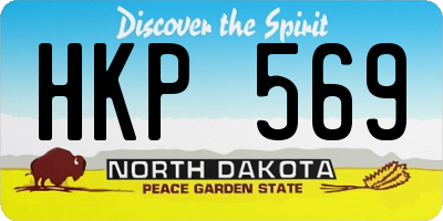 ND license plate HKP569