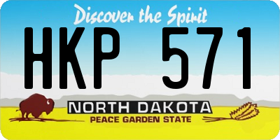 ND license plate HKP571