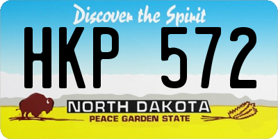 ND license plate HKP572