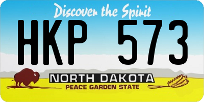 ND license plate HKP573