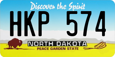 ND license plate HKP574
