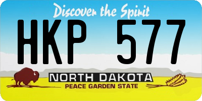 ND license plate HKP577