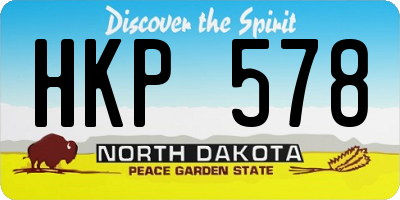 ND license plate HKP578