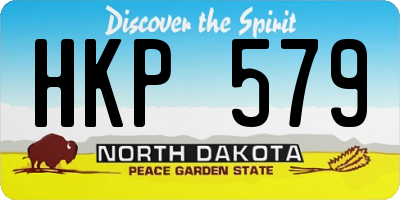 ND license plate HKP579