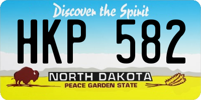 ND license plate HKP582