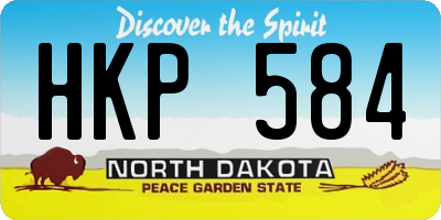 ND license plate HKP584