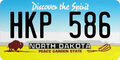 ND license plate HKP586