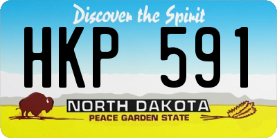 ND license plate HKP591