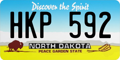 ND license plate HKP592