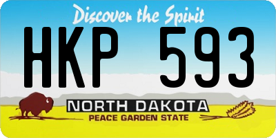 ND license plate HKP593