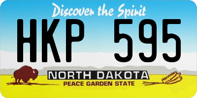 ND license plate HKP595