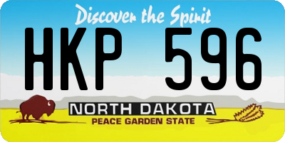 ND license plate HKP596