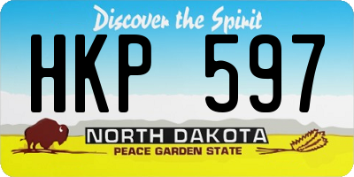 ND license plate HKP597