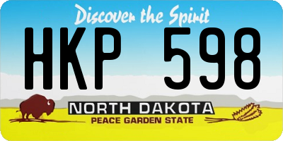 ND license plate HKP598