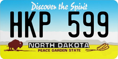 ND license plate HKP599