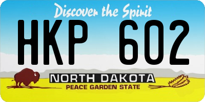 ND license plate HKP602