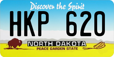 ND license plate HKP620