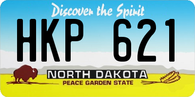 ND license plate HKP621