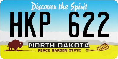 ND license plate HKP622
