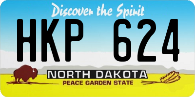 ND license plate HKP624