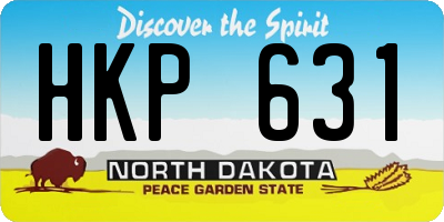 ND license plate HKP631