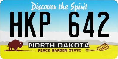 ND license plate HKP642