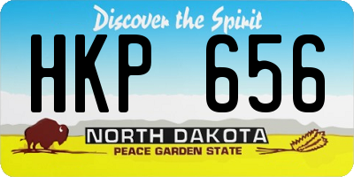 ND license plate HKP656
