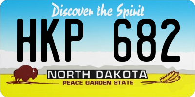 ND license plate HKP682