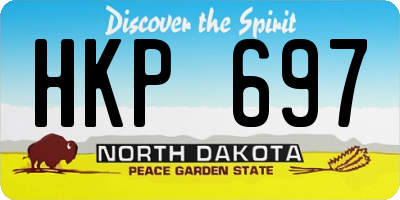 ND license plate HKP697