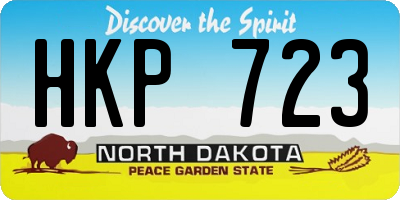 ND license plate HKP723