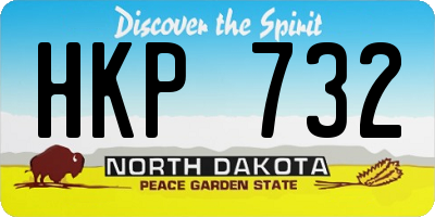 ND license plate HKP732