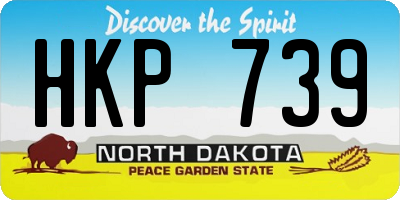 ND license plate HKP739