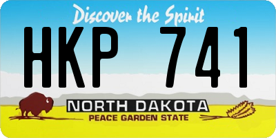 ND license plate HKP741