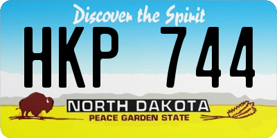 ND license plate HKP744