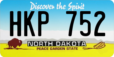ND license plate HKP752