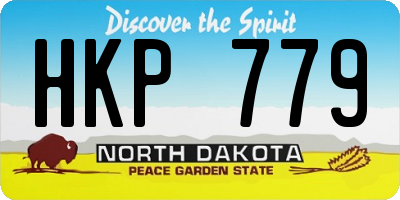 ND license plate HKP779