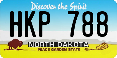 ND license plate HKP788