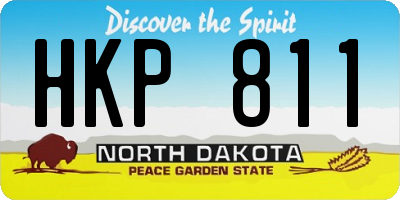 ND license plate HKP811